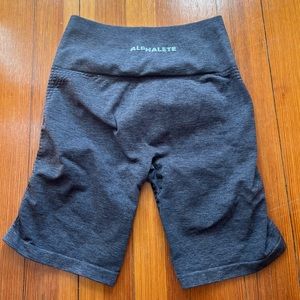 Alphalete revival Grey biker shorts size medium